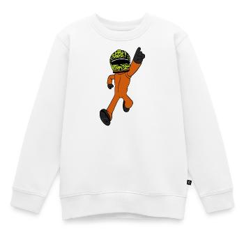 Rennfahrer  - Kinder Premium Organic Sweatshirt - Weiß - Vorne - AI Model Kid Male (0cm)