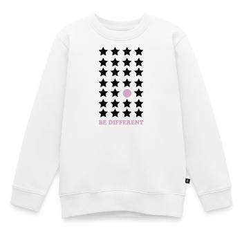 Sois différent – Pastel Point Sois différent - Sweat Premium enfant bio - blanc - Devant - AI Model Kid Male (0cm)