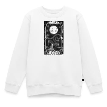 Der Mond – Die Sternennacht Gotische Tarotkarte - Kinder Premium Organic Sweatshirt - Weiß - Vorne - AI Model Kid Male (0cm)