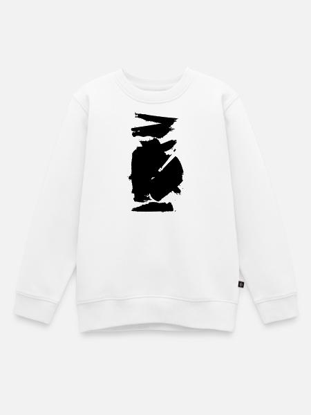 Goutte d’essuie-glace de peinture - Sweat Premium enfant bio - blanc