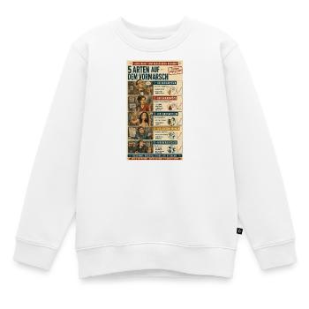 5 Arten auf dem Vormarsch - Kinder Premium Organic Sweatshirt - Weiß - Vorne - AI Model Kid Male (0cm)