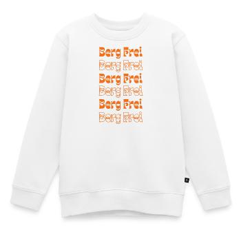 Retro Berg Frei Mountain Typography - Kinder Premium Organic Sweatshirt - Weiß - Vorne - AI Model Kid Male (0cm)