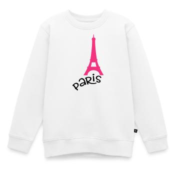 Paris - Kinder Premium Organic Sweatshirt - Weiß - Vorne - AI Model Kid Male (0cm)