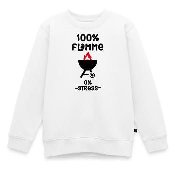 Grillmeister - Kinder Premium Organic Sweatshirt - Weiß - Vorne - AI Model Kid Male (0cm)