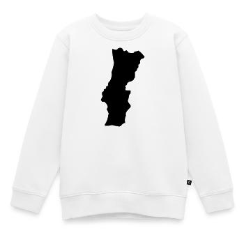 Portugal - Kinder Premium Organic Sweatshirt - Weiß - Vorne - AI Model Kid Male (0cm)