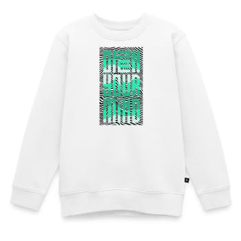 Open Your Mind - Kids Premium Organic Sweatshirt - white - Front - AI Model Kid Male (0cm)