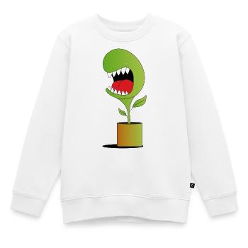 pflanze - Kinder Premium Organic Sweatshirt - Weiß - Vorne - AI Model Kid Male (0cm)