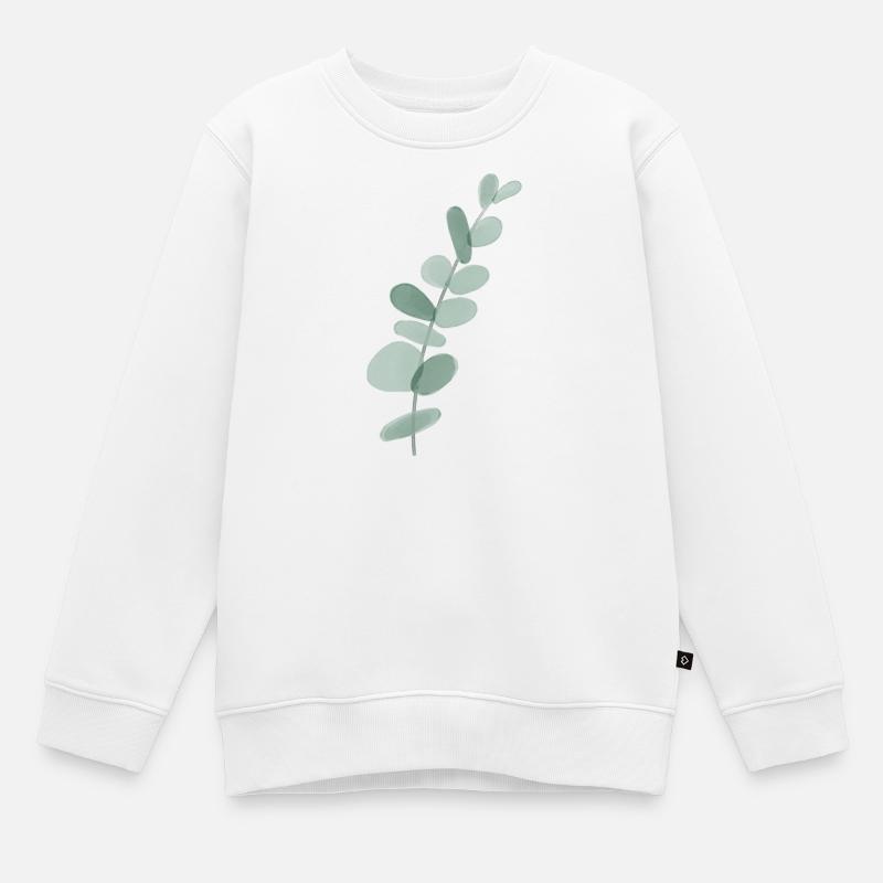 Eucalyptus - Sweat Premium enfant bio - blanc
