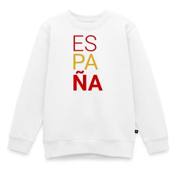 Spanien - Kinder Premium Organic Sweatshirt - Weiß - Vorne - AI Model Kid Male (0cm)
