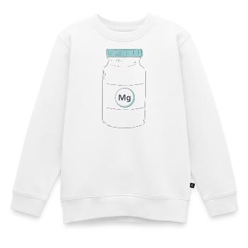 Complément alimentaire protéine de magnésium - Sweat Premium enfant bio - blanc - Devant - AI Model Kid Male (0cm)