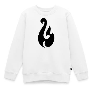 L’hameçon de Maui - Sweat Premium enfant bio - blanc - Devant - AI Model Kid Male (0cm)