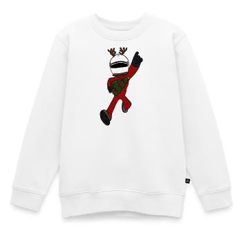 Rennfahrer Weihnachten  - Kinder Premium Organic Sweatshirt - Weiß - Vorne - AI Model Kid Male (0cm)