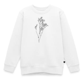 Haleine délicate de bébé - Sweat Premium enfant bio - blanc - Devant - AI Model Kid Male (0cm)