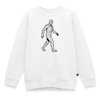 mummy - Kids Premium Organic Sweatshirt - white - Front - AI Model Kid Male (0cm)