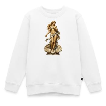 Aphrodite-Skulptur Meeresmeer - Kinder Premium Organic Sweatshirt - Weiß - Vorne - AI Model Kid Male (0cm)