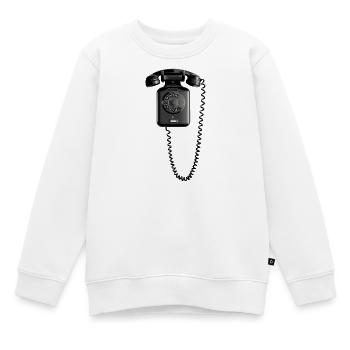 Handy nein danke - Kinder Premium Organic Sweatshirt - Weiß - Vorne - AI Model Kid Male (0cm)
