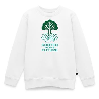 Un arbre numérique pour un avenir durable - Sweat Premium enfant bio - blanc - Devant - AI Model Kid Male (0cm)
