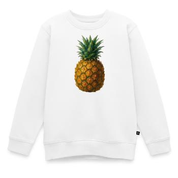 Aquarelle Ananas : Art des fruits tropicaux - Sweat Premium enfant bio - blanc - Devant - AI Model Kid Male (0cm)