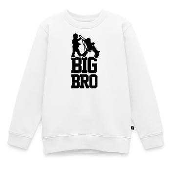 Big Bro - Kinder Premium Organic Sweatshirt - Weiß - Vorne - AI Model Kid Male (0cm)