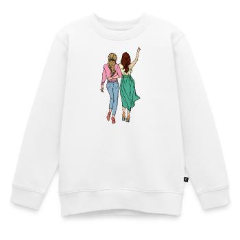 Meilleures amies - Sweat Premium enfant bio - blanc - Devant - AI Model Kid Male (0cm)