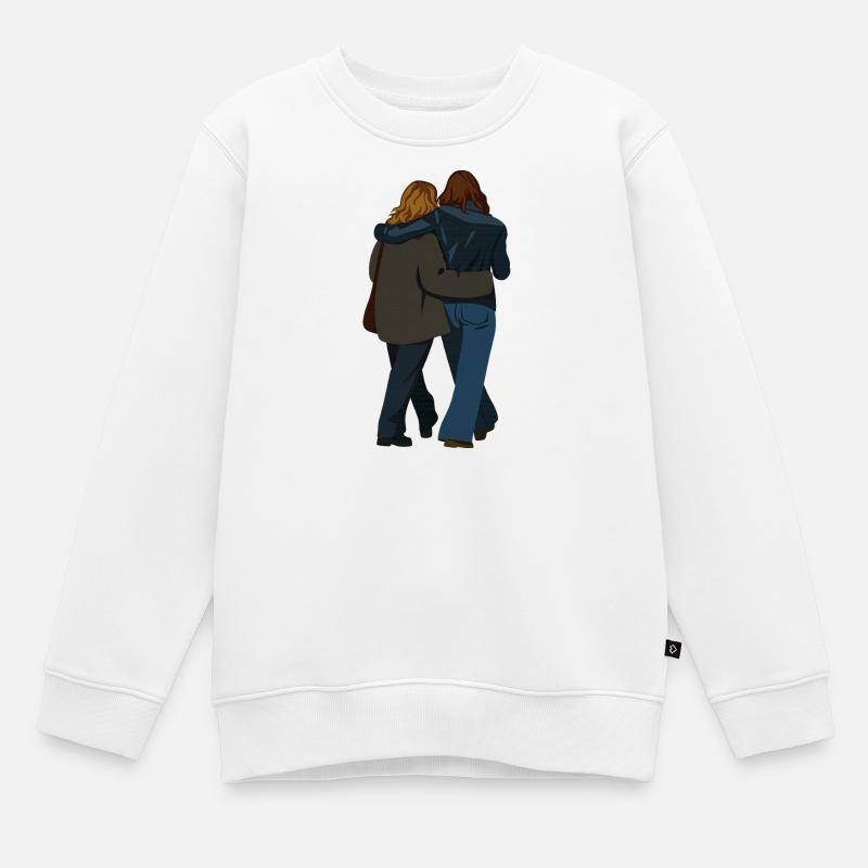 Amitié - Sweat Premium enfant bio - blanc