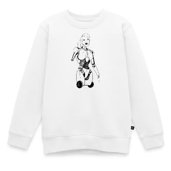 Arts - Sweat Premium enfant bio - blanc - Devant - AI Model Kid Male (0cm)