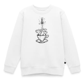 To the Moon and Back - Kids Premium Organic Sweatshirt - white - Front - AI Model Kid Male (0cm)