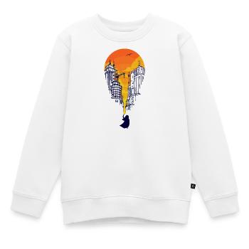 Creative Illustration Abstract Art Forms - Kids Premium Organic Sweatshirt - white - Front - AI Model Kid Male (0cm)