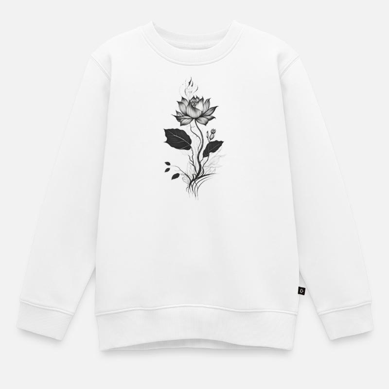 Lys - Sweat Premium enfant bio - blanc