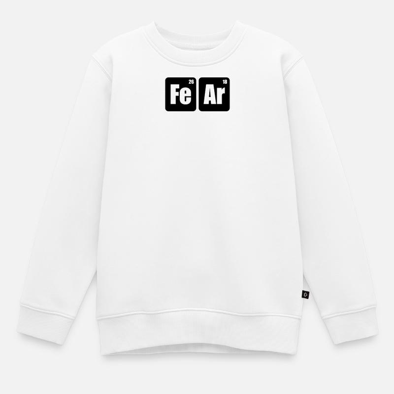 FeAr - Kinder Premium Organic Sweatshirt - Weiß