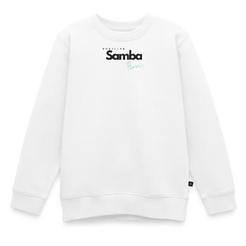 Saveur de samba brésilienne - Sweat Premium enfant bio - blanc - Devant - AI Model Kid Male (0cm)