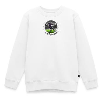 Glitch Goal Machine - Kinder Premium Organic Sweatshirt - Weiß - Vorne - AI Model Kid Male (0cm)