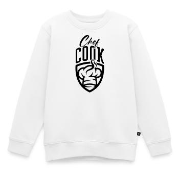Chef Chef - Sweat Premium enfant bio - blanc - Devant - AI Model Kid Male (0cm)
