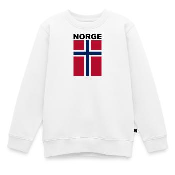 Norge / Norwegen-Unterstützer - Kinder Premium Organic Sweatshirt - Weiß - Vorne - AI Model Kid Male (0cm)