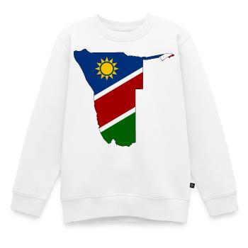 Namibia Flagge Landkarte - Kinder Premium Organic Sweatshirt - Weiß - Vorne - AI Model Kid Male (0cm)