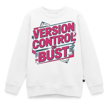 Développeur d’applications mobiles Contrôle de version Codage mobile - Sweat Premium enfant bio - blanc - Devant - AI Model Kid Male (0cm)