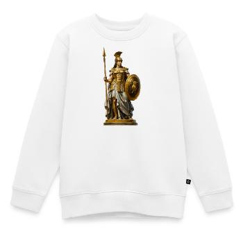 Guerrier d’Or de l’Antiquité - Sweat Premium enfant bio - blanc - Devant - AI Model Kid Male (0cm)