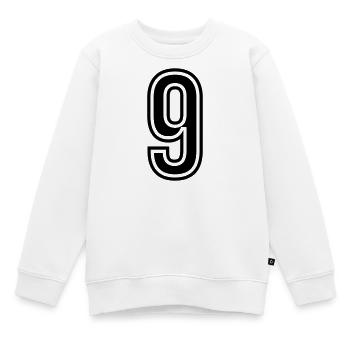 9 Symbole numérique - Sweat Premium enfant bio - blanc - Devant - AI Model Kid Male (0cm)