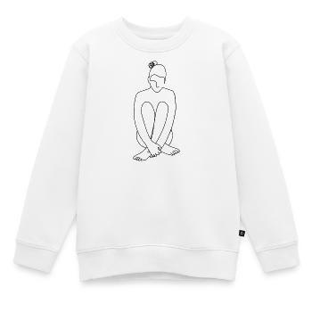 Inside - Kinder Premium Organic Sweatshirt - Weiß - Vorne - AI Model Kid Male (0cm)