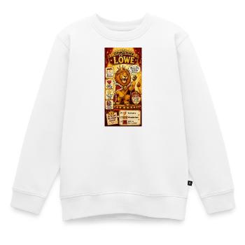 Sternzeichen Löwe Applaus für die prächtige Mähne - Kinder Premium Organic Sweatshirt - Weiß - Vorne - AI Model Kid Male (0cm)