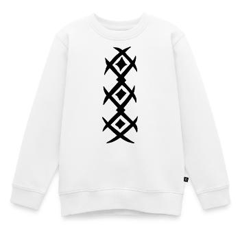 Tatouage de chemise - Sweat Premium enfant bio - blanc - Devant - AI Model Kid Male (0cm)