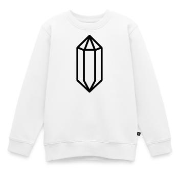 cristal de quartz - Sweat Premium enfant bio - blanc - Devant - AI Model Kid Male (0cm)