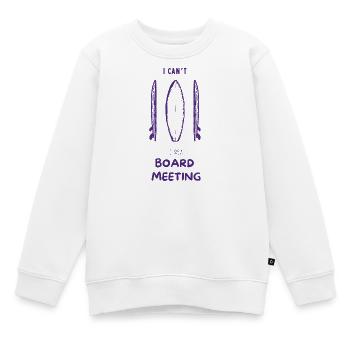 Surfing Board Meeting - Kinder Premium Organic Sweatshirt - Weiß - Vorne - AI Model Kid Male (0cm)