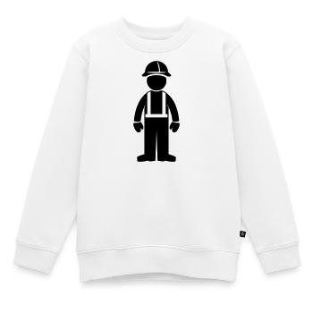 Ouvriers du bâtiment - Sweat Premium enfant bio - blanc - Devant - AI Model Kid Male (0cm)