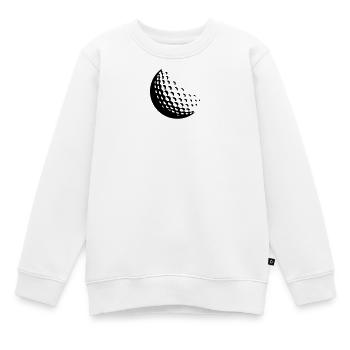 Balle de golf en mouvement - Sweat Premium enfant bio - blanc - Devant - AI Model Kid Male (0cm)