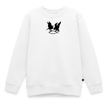 T-Shirt mit Odin's Raben auf den Ärmeln - Kinder Premium Organic Sweatshirt - Weiß - Vorne - AI Model Kid Male (0cm)