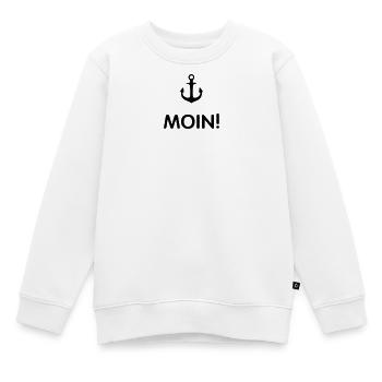 MOIN Anker 2- - Kinder Premium Organic Sweatshirt - Weiß - Vorne - AI Model Kid Male (0cm)