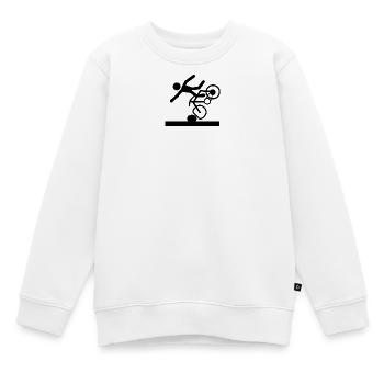 PictoVélo - Kinder Premium Organic Sweatshirt - Weiß - Vorne - AI Model Kid Male (0cm)