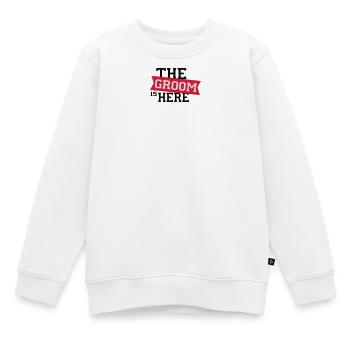 6061912 120134521 groom - Sweat Premium enfant bio - blanc - Devant - AI Model Kid Male (0cm)