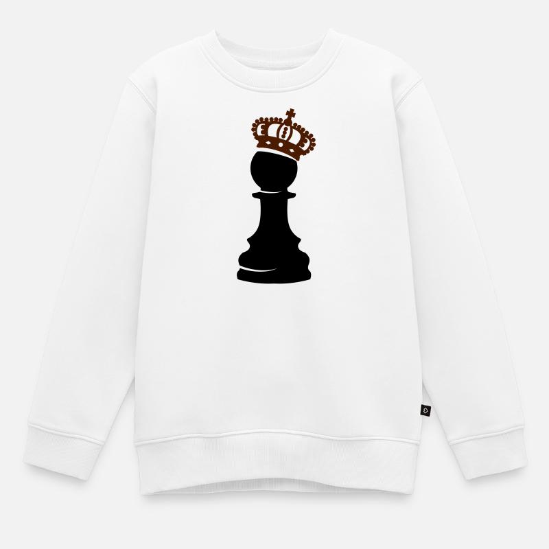 Pawnking - Sweat Premium enfant bio - blanc